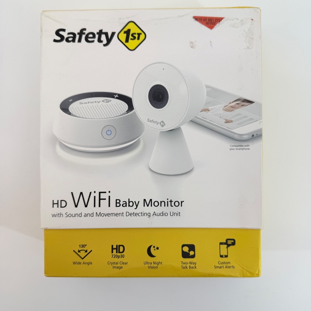Safety 1st HD WiFi Baby Monitor with Sound and Movement Detecting Audio Unit‎